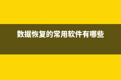 常用数据恢复工具有哪些免费 (数据恢复的常用软件有哪些)