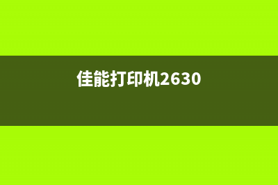 佳能236打印机费墨清零（解决佳能236打印机墨水问题的方法）(佳能打印机2630)