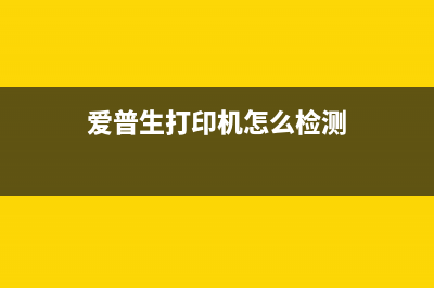 如何检查爱普生L805墨仓的下限(爱普生打印机怎么检测)