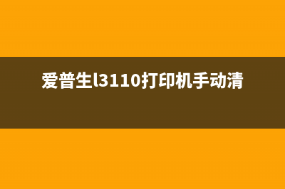 爱普生L3110打印机上盖怎么打开？教你轻松搞定(爱普生l3110打印机手动清零)