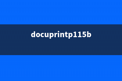 docuprintp115b打印机怎么清零？教你解决常见问题(docuprintp115b打印机清零方法)