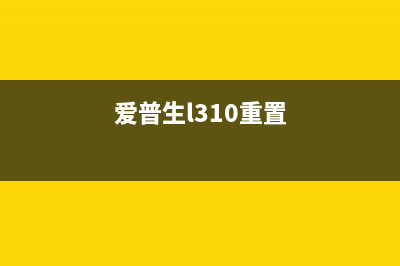 爱普生r330重置软件（快速解决爱普生r330重置问题）(爱普生l310重置)