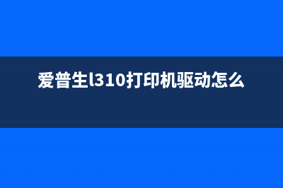 爱普生l310打印机废墨收集垫放在哪里？(爱普生l310打印机驱动怎么安装)