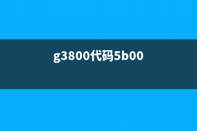 G3000支持代码1700是什么意思？(g3800代码5b00)