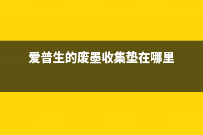 爱普生废墨厂的秘密清零技巧,只有少数人知道(爱普生的废墨收集垫在哪里)