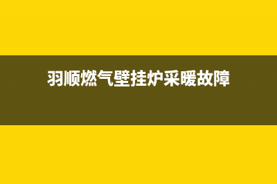 羽顺壁挂炉e4故障怎么处理(羽顺壁挂炉故障代码e1)(羽顺燃气壁挂炉采暖故障)