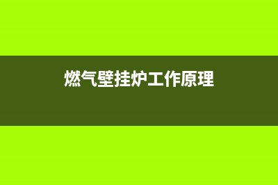 燃气壁挂炉有异味是怎么回事(燃气壁挂炉工作原理)