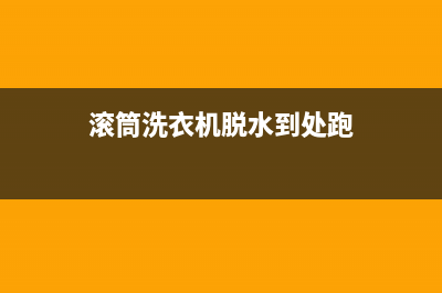 滚筒洗衣机脱水马达维修(滚筒洗衣机脱水到处跑)