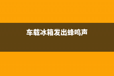 车载冰箱异响故障(车载冰箱响声很大怎么办)(车载冰箱发出蜂鸣声)