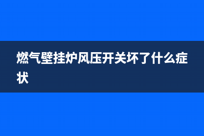 燃气壁挂炉风压故障er(燃气壁挂炉显示风压故障一会又好了)(燃气壁挂炉风压开关坏了什么症状)