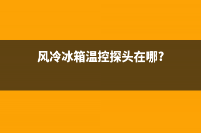风冷冰箱温控故障怎么解决(风冷冰箱温度怎么调示意图)(风冷冰箱温控探头在哪?)
