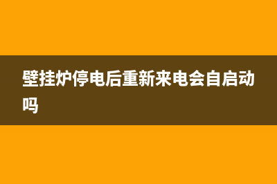 壁挂炉停电故障灯亮(壁挂炉停电故障灯亮怎么回事)(壁挂炉停电后重新来电会自启动吗)