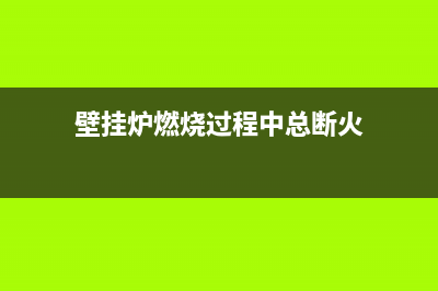 燃气壁挂炉断火故障(家用燃气壁挂炉断火原因)(壁挂炉燃烧过程中总断火)