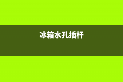 维修冰箱水龙头图片大全(冰箱水孔插杆)