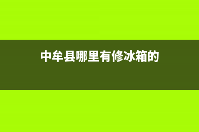 中牟维修冰箱哪家不错(中牟县哪里有修冰箱的)