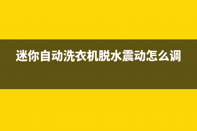 迷你自动洗衣机维修(迷你自动洗衣机脱水震动怎么调)