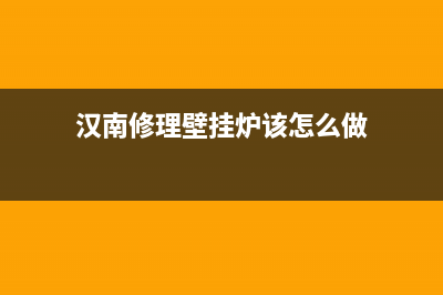 汉中壁挂炉维修上门电话(汉南修理壁挂炉该怎么做)