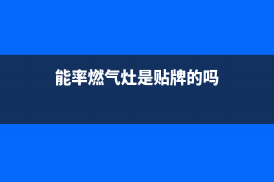 能率燃气灶全国24小时售后服务电话(能率燃气灶是贴牌的吗)