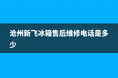 沧州新飞中央空调人工400客服电话(沧州新飞冰箱售后维修电话是多少)