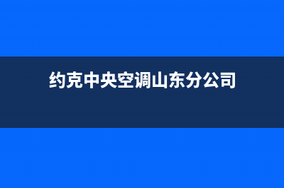 东营约克中央空调服务热线电话人工客服中心(约克中央空调山东分公司)
