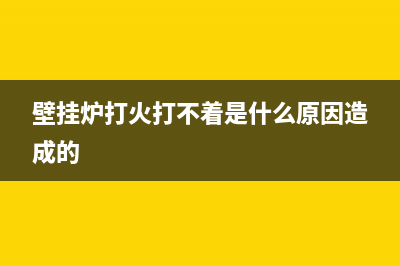 壁挂炉打火打不着老是E2故障(壁挂炉打火打不着是什么原因造成的)