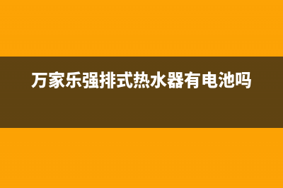 万家乐强排式热水器打不着火e2故障(万家乐强排式热水器有电池吗)