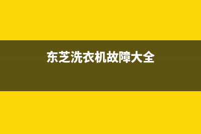 东芝洗衣机故障代码e95什么意思(东芝洗衣机故障大全)