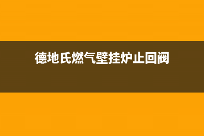 德地氏燃气壁挂炉EO3故障(德地氏燃气壁挂炉止回阀)