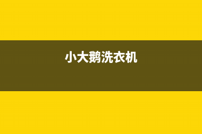 小鹅滚筒洗衣机故障代码e61(小大鹅洗衣机)