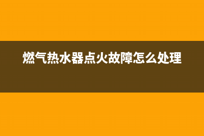 燃气热水器点火器造成E1故障(燃气热水器点火故障怎么处理)