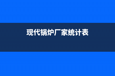 现代锅炉厂家统一400网点查询(现代锅炉厂家统计表)