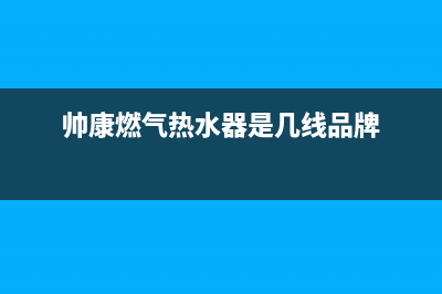 帅康燃气热水器e4故障(帅康燃气热水器是几线品牌)