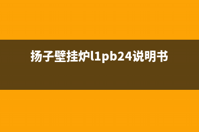 扬子壁挂炉e0故障代码(扬子壁挂炉l1pb24说明书)