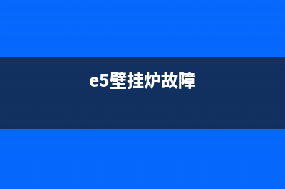 delfis壁挂炉E51故障(e5壁挂炉故障)