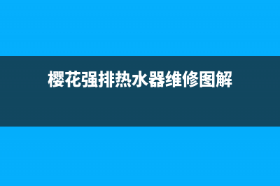 樱雪强排热水器显示e3代码(樱花强排热水器维修图解)