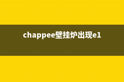 壁挂炉显示e10是什么故障(chappee壁挂炉出现e10)