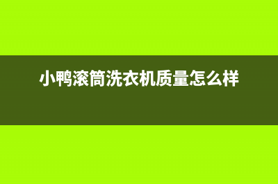 小鸭滚筒洗衣机故障代码ee5(小鸭滚筒洗衣机质量怎么样)