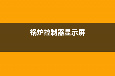 锅炉控制器E19故障代码(锅炉控制器显示屏)