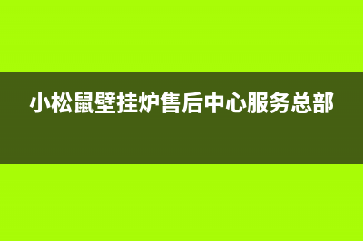 小松鼠壁挂炉售后服务(2023更新)(小松鼠壁挂炉售后中心服务总部)