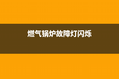燃气锅炉故障E01(燃气锅炉故障灯闪烁)