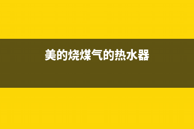 美的加热煤气热水器出现E1故障诊断(美的烧煤气的热水器)