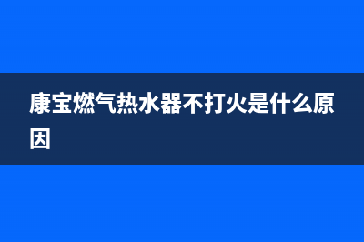 康宝燃气热水器e1故障代码(康宝燃气热水器不打火是什么原因)