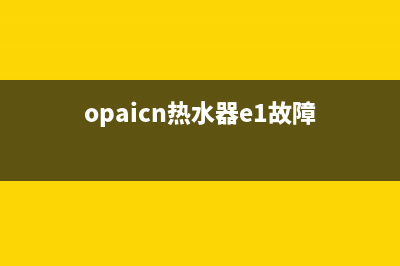 OPAIEIN热水器错误代码E2(opaicn热水器e1故障)