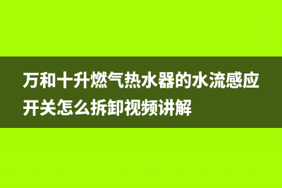 万和十升燃气热水器代码E1(万和十升燃气热水器的水流感应开关怎么拆卸视频讲解)