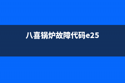 八喜锅炉故障代码e25r(八喜锅炉故障代码e25)