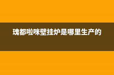 瑰都啦咪壁挂炉e26什么故障(瑰都啦咪壁挂炉是哪里生产的)