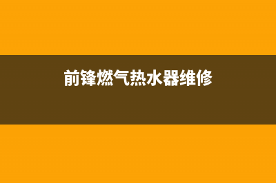 前锋燃气热水器e9代码(前锋燃气热水器维修)