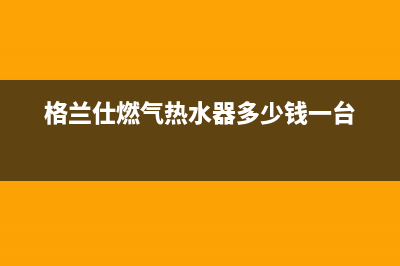 格兰仕燃气热水器e2故障代码(格兰仕燃气热水器多少钱一台)