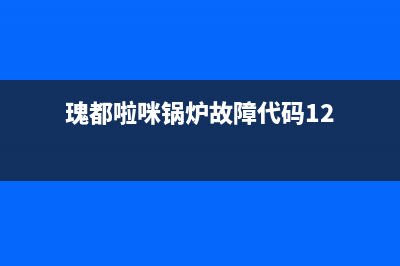 瑰都啦咪锅炉故障代码Er01(瑰都啦咪锅炉故障代码12)