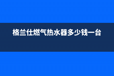 格兰仕燃气热水器故障码E2(格兰仕燃气热水器多少钱一台)